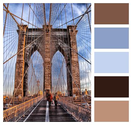 Brooklyn Bridge Bridge Suspension Bridge Image